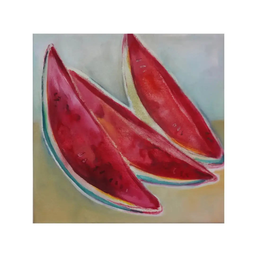 Na Hyewon, artwork, Three Watermelon Slices, 2026